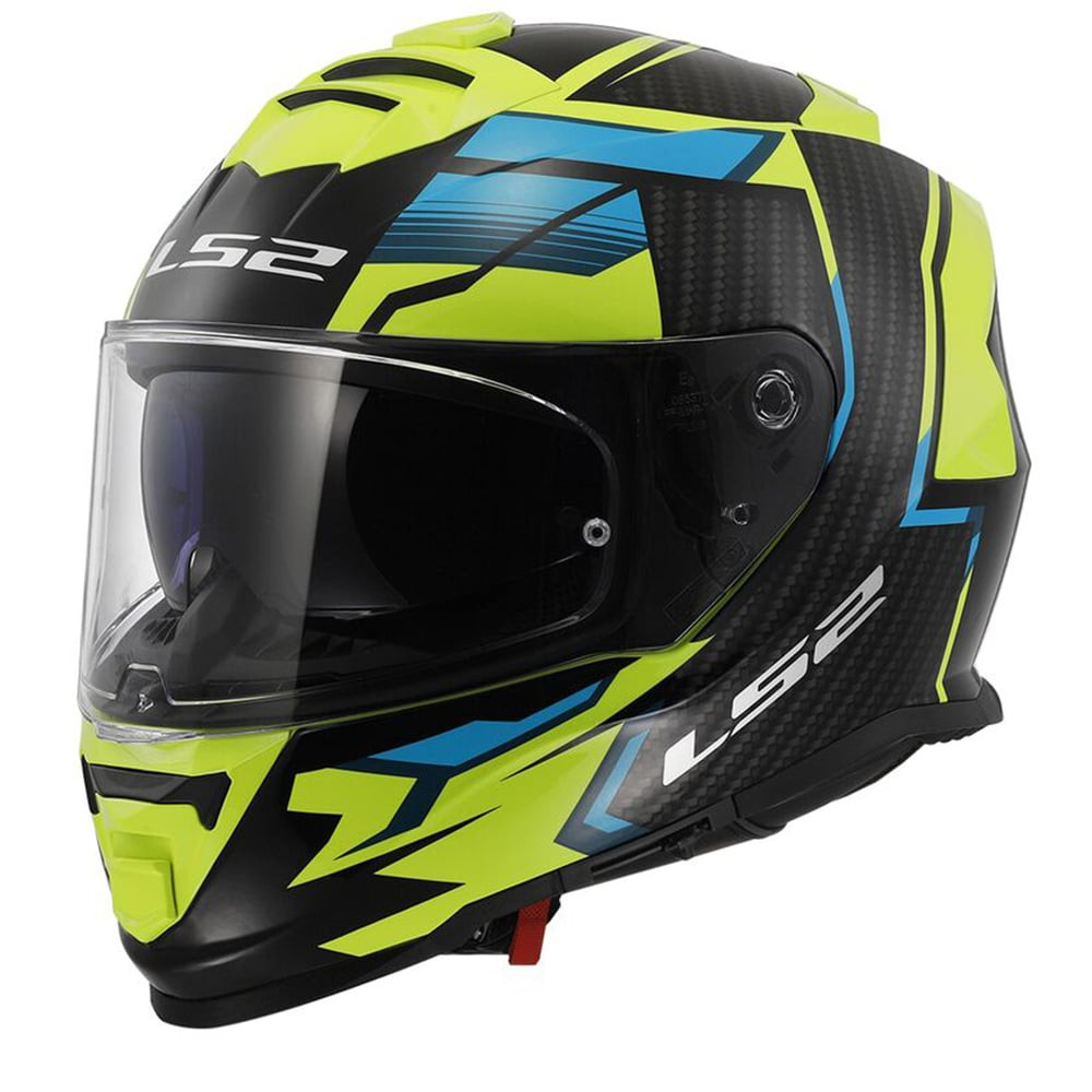 LS2 FF800 Storm II Tracker Black H-V Yellow Full Face Helmet Size 2XL