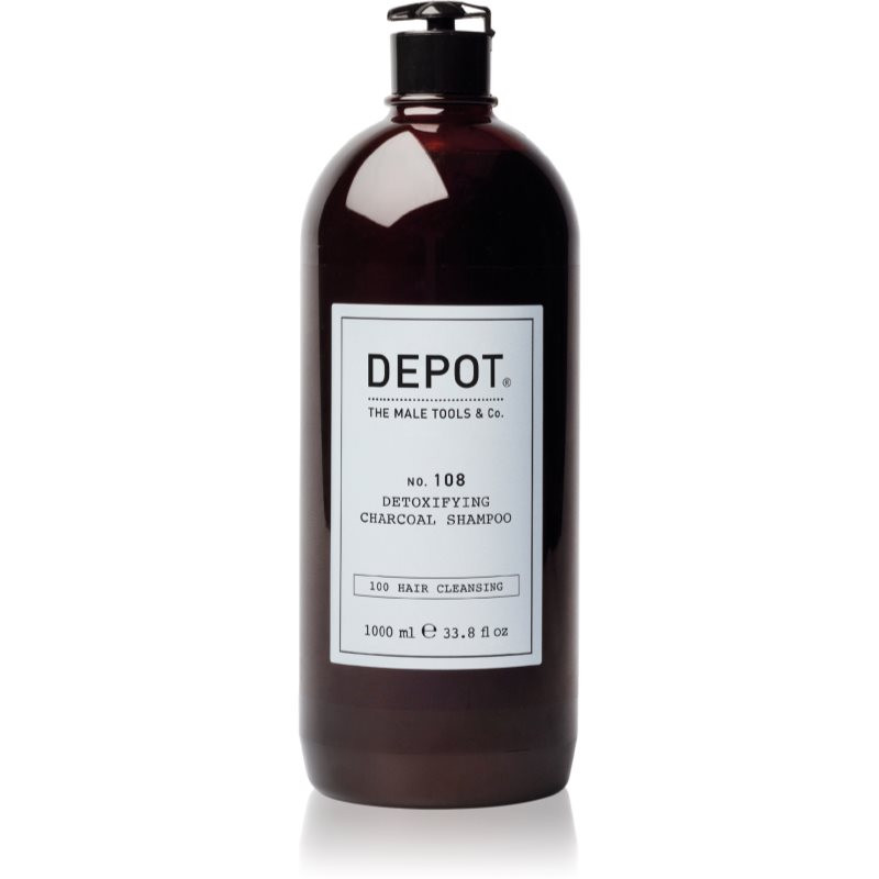 Depot No. 108 Detoxifing Charchoal Shampoo cleansing detoxifying shampoo for all hair types 1000 ml