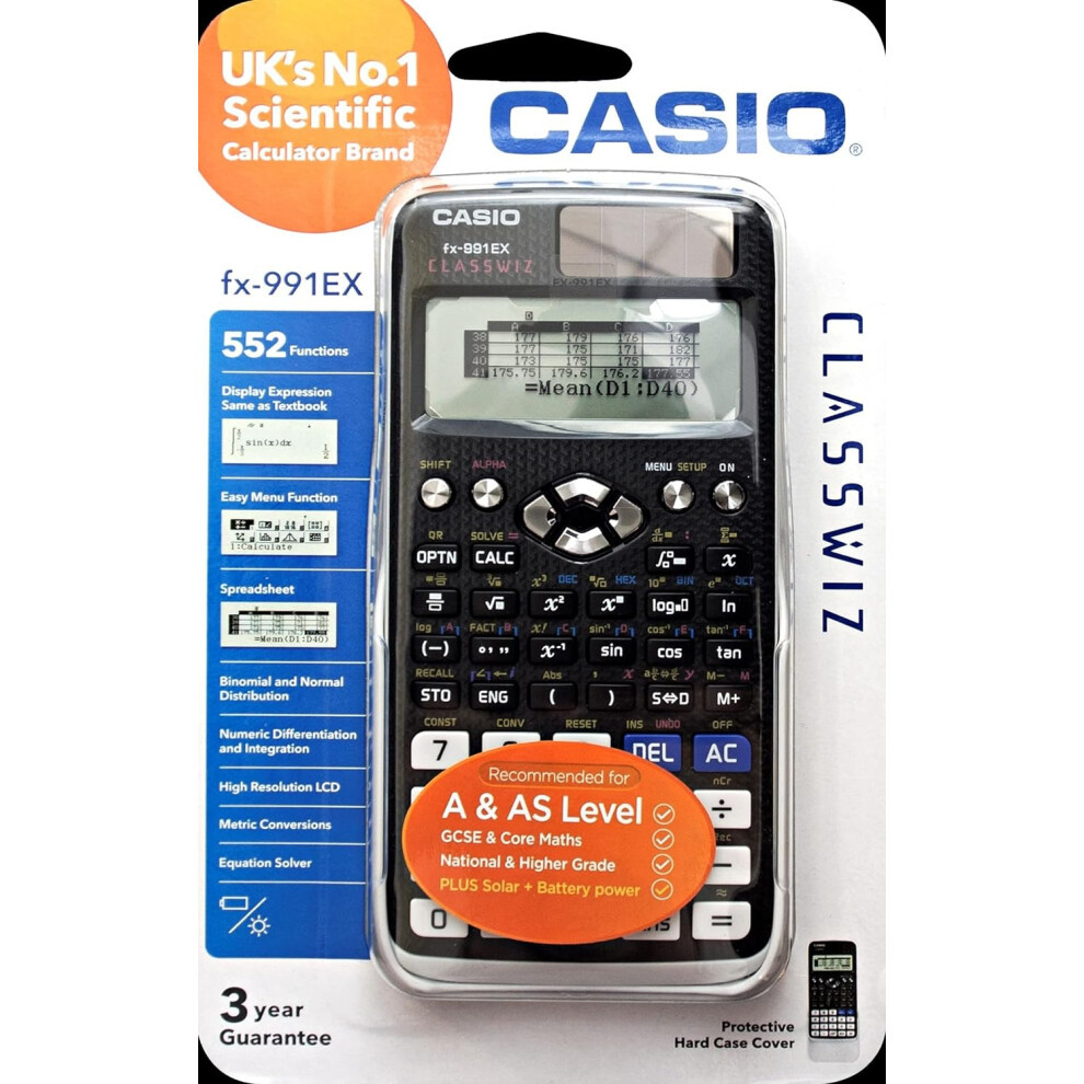 CASIO FX-991EX FX 991EX Features Advanced Scientific Calculator 552