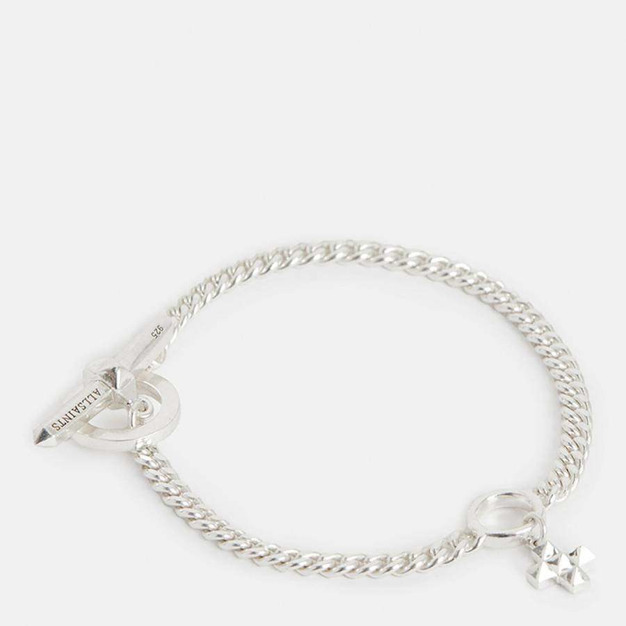 Silver Nova Cross Charm Bracelet