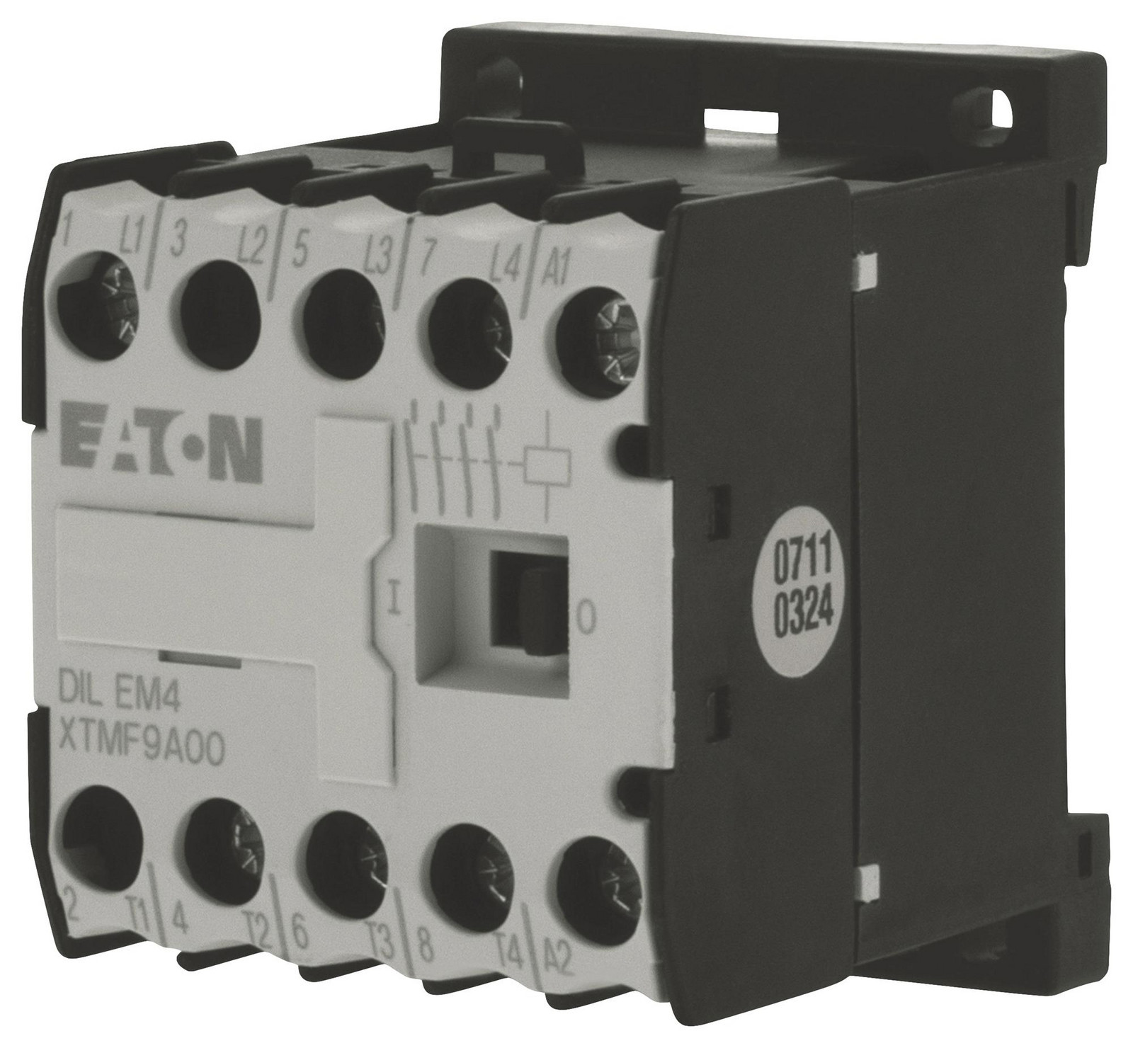 Eaton Moeller Dilem4(230V50Hz,240V60Hz) 4-Pole Contactor,20A/ac-1,ac Operated