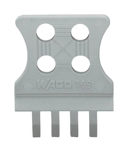 WAGO 769-413 Strain Relief Plate, Pluggable Connector, Gry