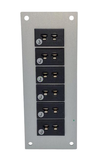 Labfacility Im-J-Ff + Fmp-6 Thermocpl Connector, W/panel, Socket, J, 6Way