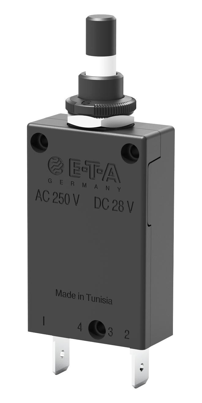 Eta 2-5700-Ig2-P10-Dd-000040-4A Thermal Ckt Breaker, 1P, 4A/250V, Panel