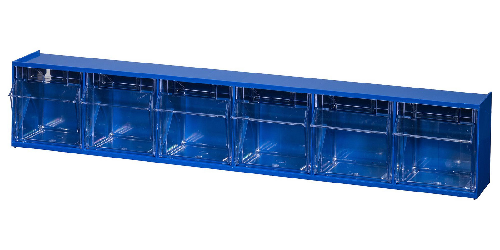 Allit 464440 Bin Cabinet, 600 X 95 X 115mm, Blu/clr