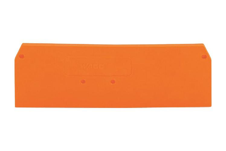 WAGO 281-335 End And Intermediate Plate, Rail, Orange