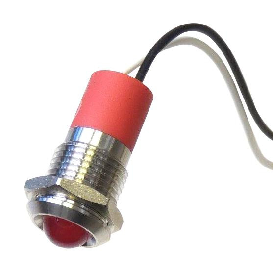 Cml Innovative Technologies Pl12Sl112 Panel Indicator, Red, 12mm, 12V