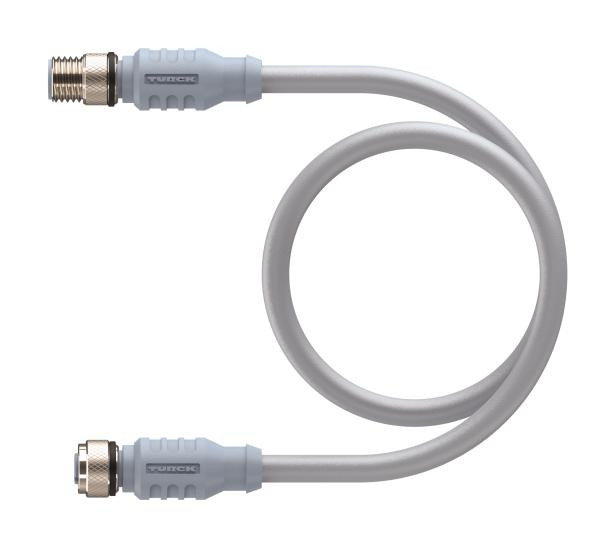 Turck Rsc Rkc 572-1M Sensor Cable, 5Pos, M12 Plug-Rcpt, 1M