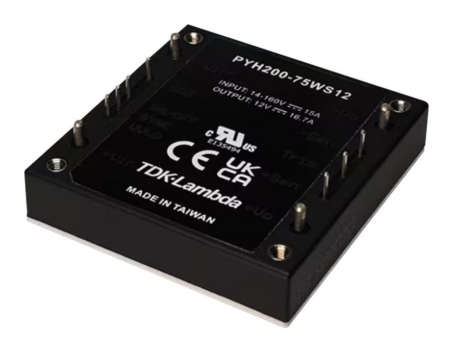 TDK-Lambda Pyh200-72Ws12 Dc-Dc Converter, 12V, 16.7A