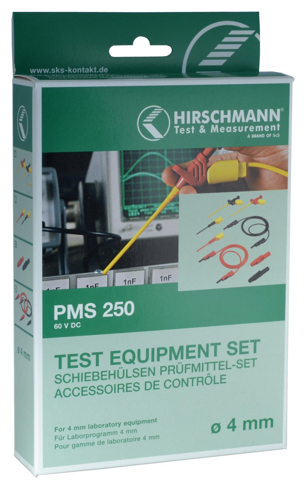 Hirschmann Test And Measurement 932827001 Test Equipment Set, Sliding Sleeve, 4mm
