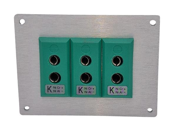 Labfacility Is-K-Ff + Fsp-3 Thermocpl Connector, W/panel, Socket, K, 3Way