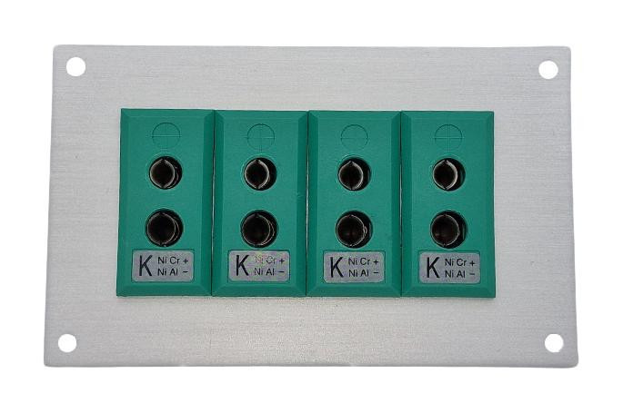 Labfacility Is-K-Ff + Fsp-4 Thermocpl Connector, W/panel, Socket, K, 4Way