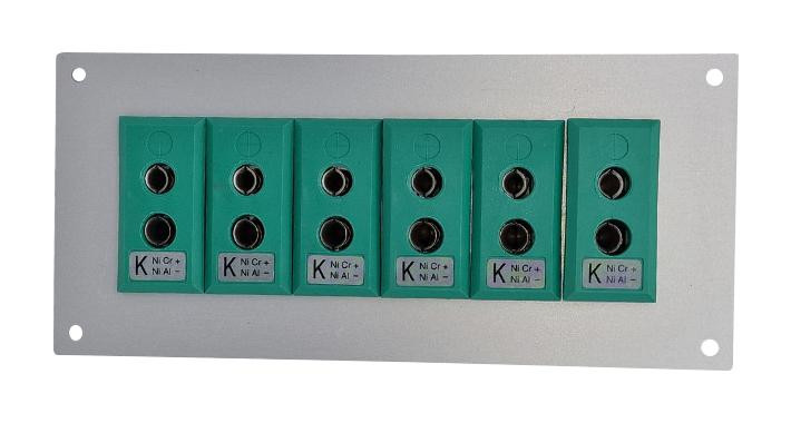 Labfacility Is-K-Ff + Fsp-6 Thermocpl Connector, W/panel, Socket, K, 6Way