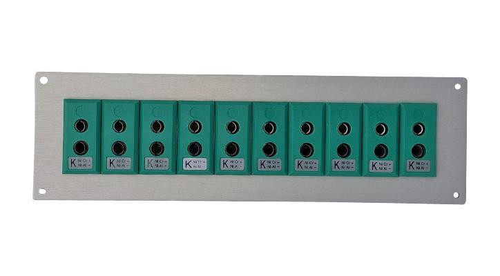 Labfacility Is-K-Ff + Fsp-10 Thermocpl Connector W/panel, Socket, K, 10Way