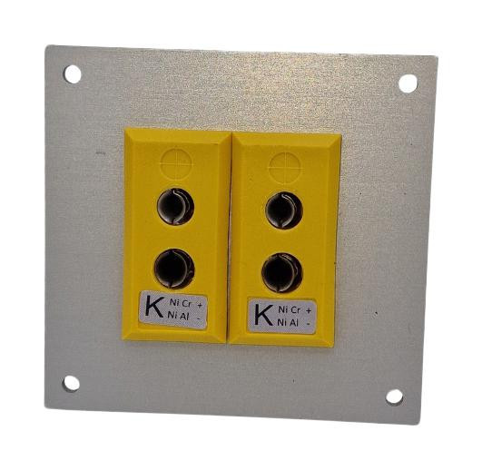 Labfacility As-K-Ff + Fsp-2 Thermocpl Connector, W/panel, Socket, K, 2Way