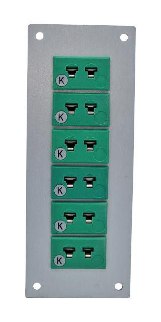 Labfacility Im-K-Ff + Fmp-6 Thermocpl Connector, W/panel, Socket, K, 6Way