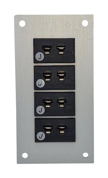 Labfacility Im-J-Ff + Fmp-4 Thermocpl Connector, W/panel, Socket, J, 4Way