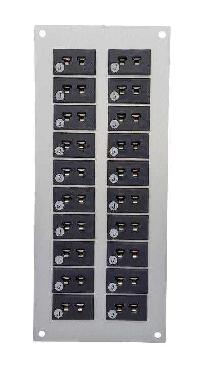 Labfacility Im-J-Ff + Fmp-20 Thermocpl Connector W/panel, Socket, J, 20Way