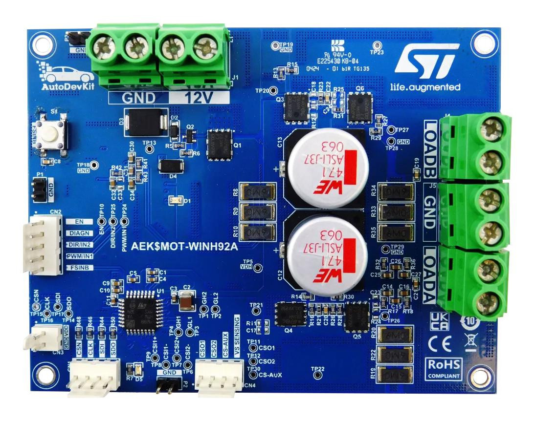 STMicroelectronics Aek-Mot-Winh92 Evaluation Board, H-Bridge Gate Driver