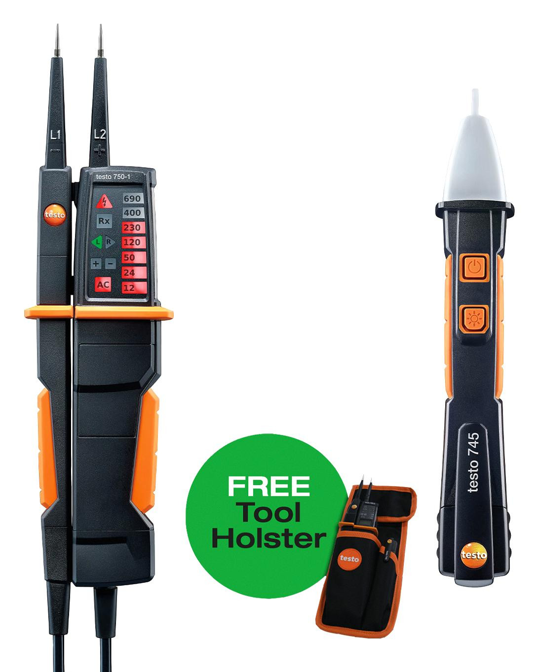 Testo 300590745001 Voltage Tester Kit, Contact/non-Contact