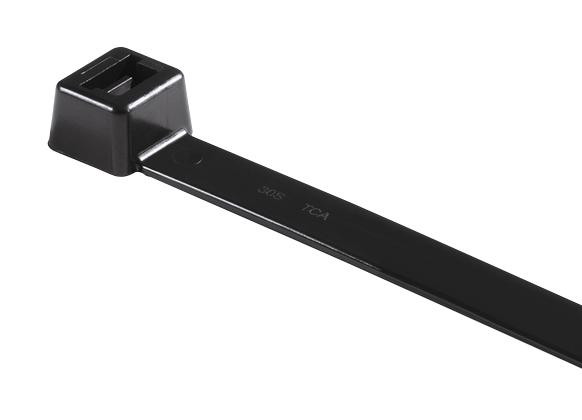 HellermannTyton Lk2A.wb3P Cable Tie, Std, Blk, Pa66W, 73mm, 225N