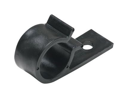 HellermannTyton 4D15.ab6E Cable Clip, Screw Mount, Blk, 15mm