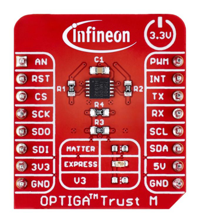 Infineon Trustmexpshieldtobo1 Shield, Optiga Trust M Express, I2C