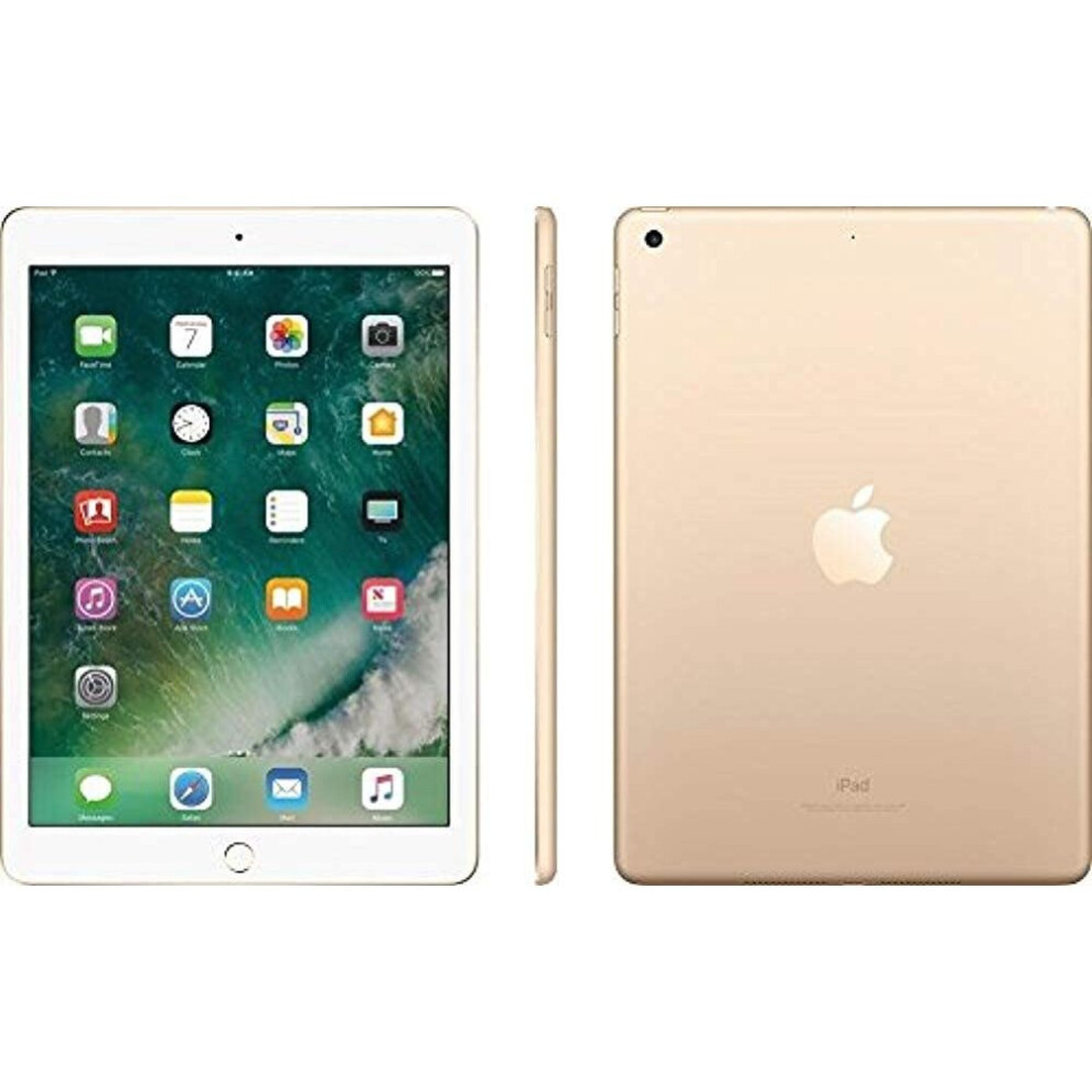 Apple iPad 9.7in with WiFi, 32GB 2017 Newest Model- Gold (Gold)