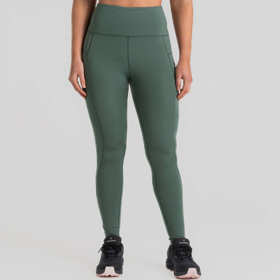 Green Compression Thermal Leggings