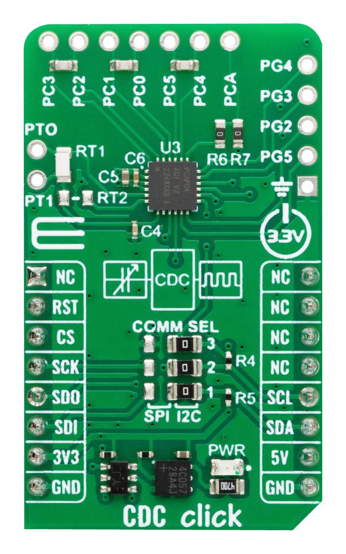 MikroElektronika Mikroe-5985 Add-On Board, Capacitor-To-Digital Converter