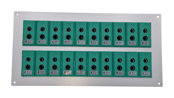 Labfacility Is-K-Ff + Fsp-20 Thermocpl Connector W/panel, Socket, K, 20Way