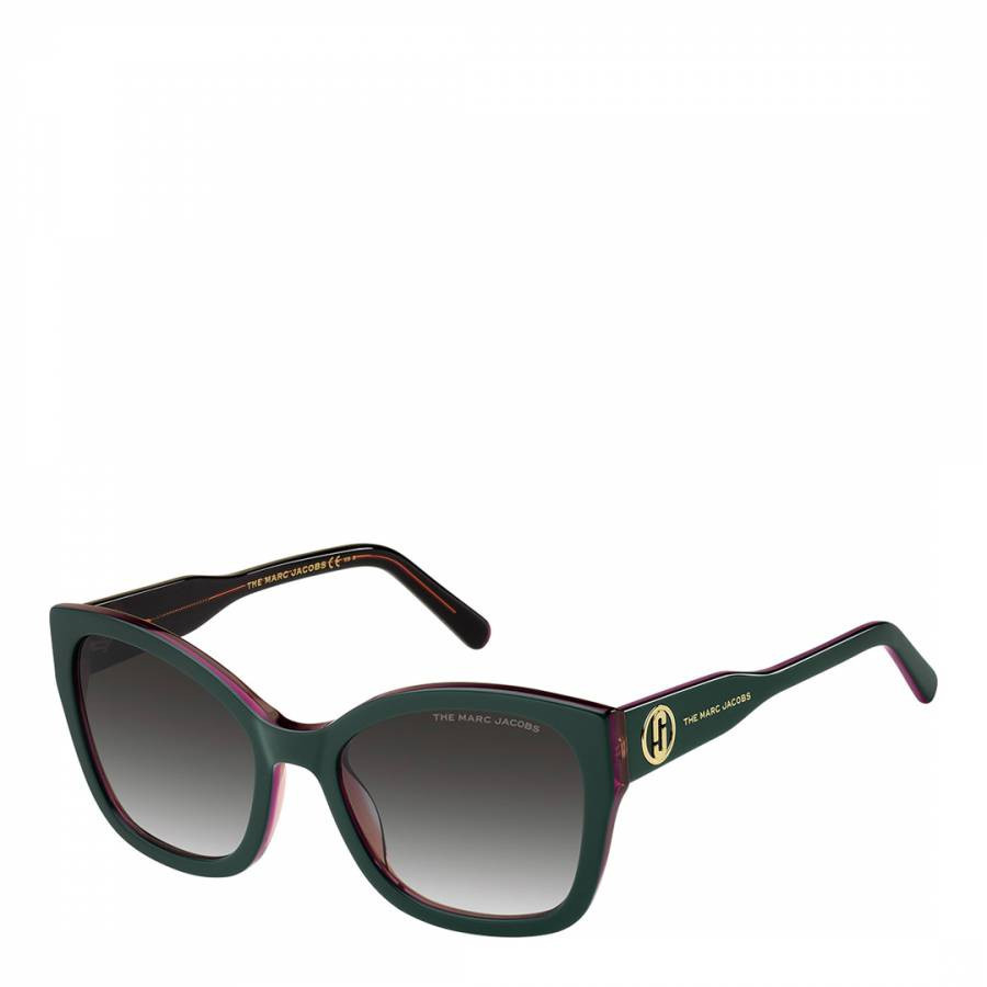 Grey Rectangular Sunglasses 56 mm