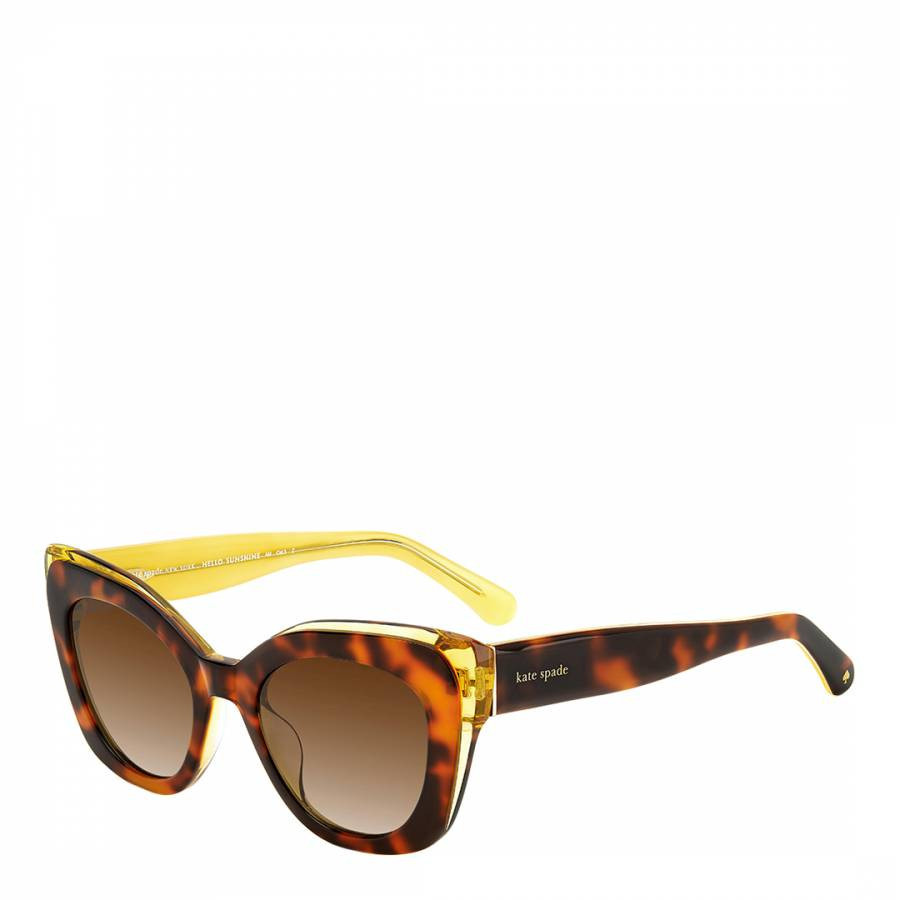 Brown Rectangular Sunglasses 51 mm
