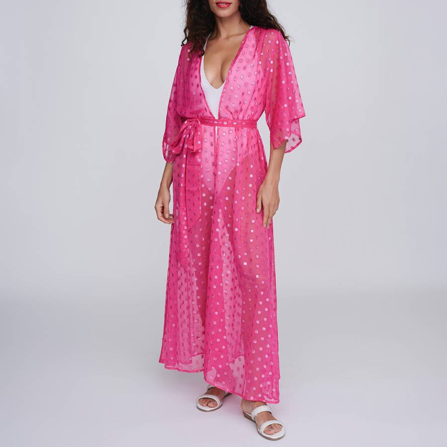 Pink Estepona Maxi Kimono