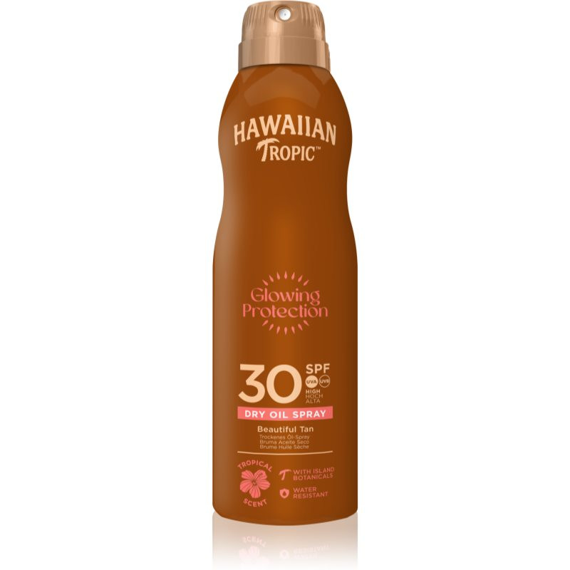 Hawaiian Tropic Glowing Protection Dry Oil Spray dry sunscreen oil spray SPF 30 180 ml