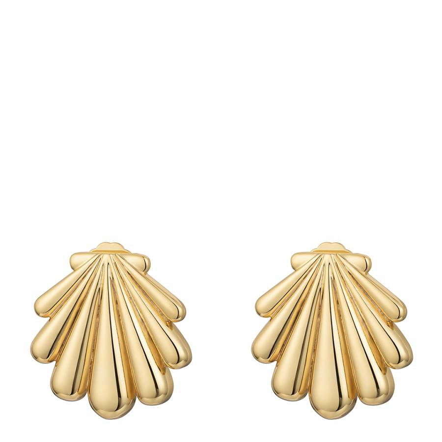 18K Gold Plated Moana Coral Earrings