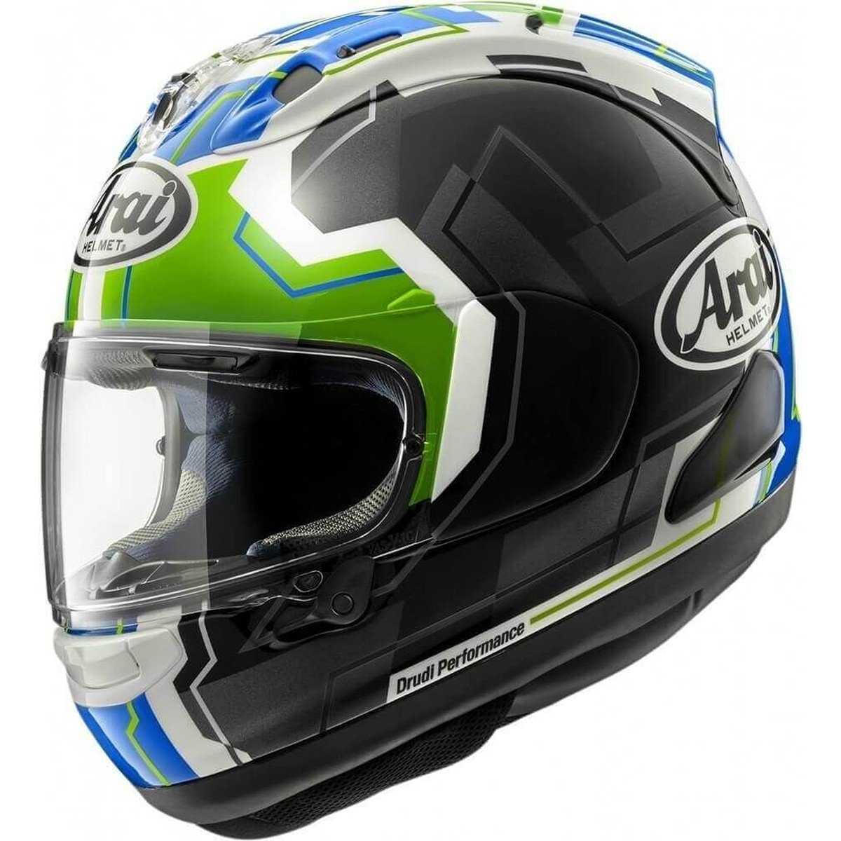 Arai RX-7V EVO JR65 Green Full Face Helmet Size S