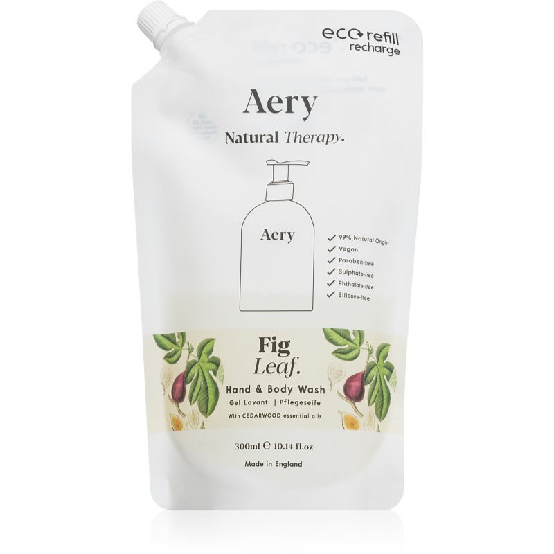 Aery Botanical Fig Leaf liquid soap for hands and body refill 300 ml