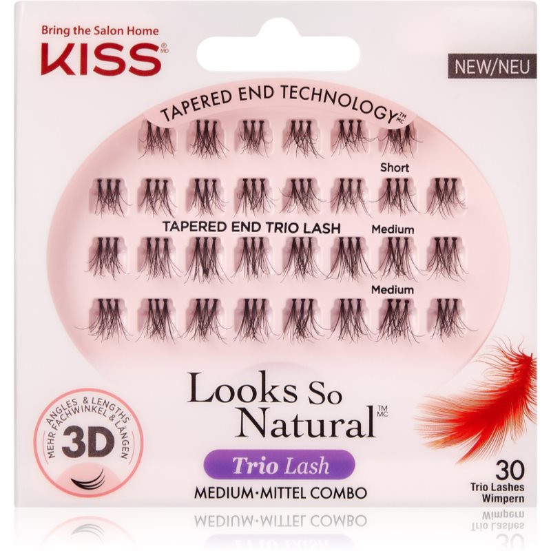 KISS Look So Natural knotted individual lashes Lavish 30 pc