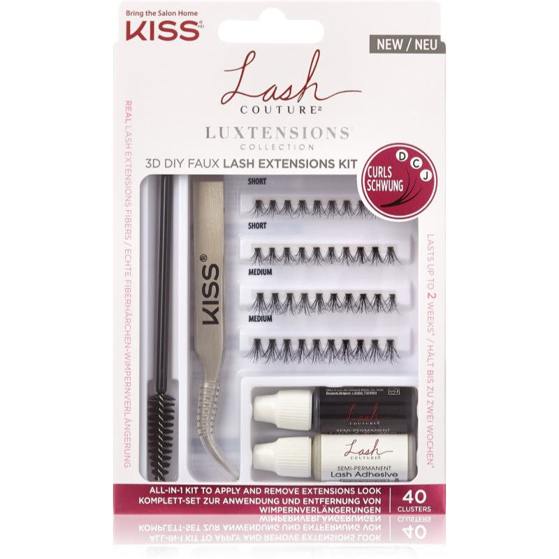 KISS Lash Couture LuXtensions fake eyelash application set 40 pc