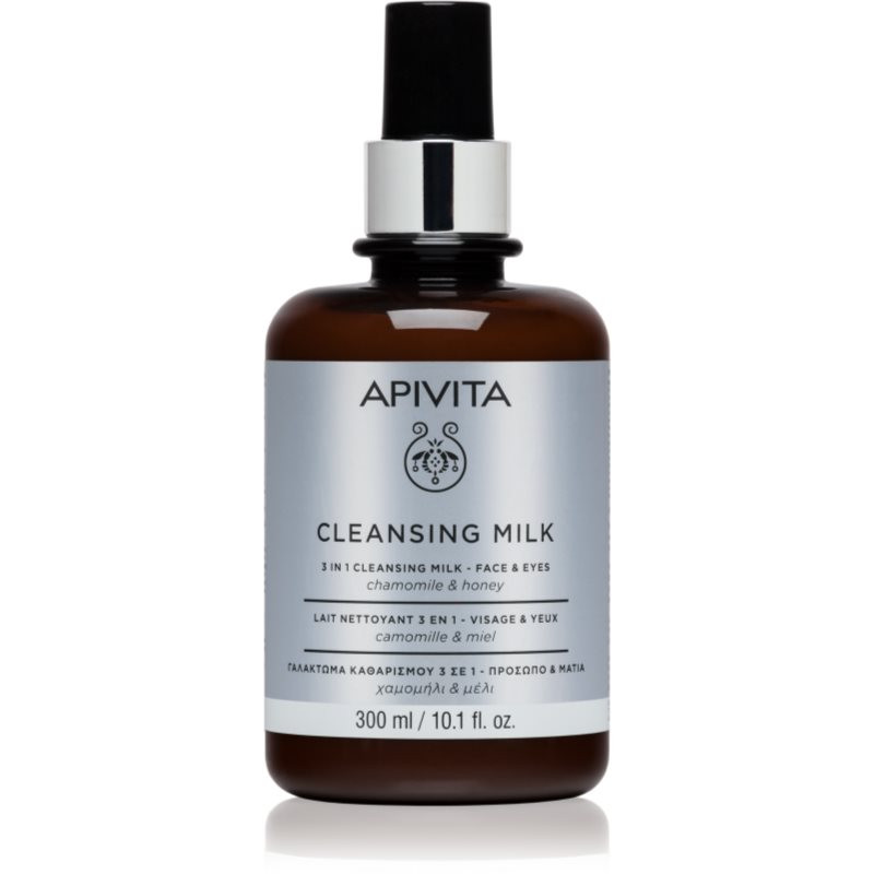 Apivita Cleansing Chamomile & Honey 3-in-1 cleansing lotion for face and eyes 300 ml