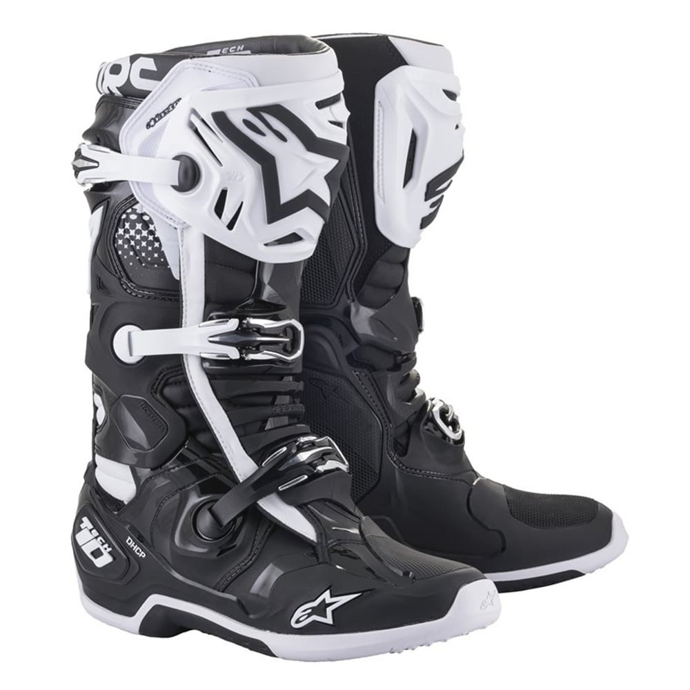 Alpinestars Tech 10 Boots Black White Size US 8