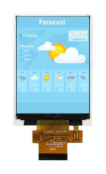 Midas Displays Mdt0320Ashh-Multi Lcd Tft Module, 3.2