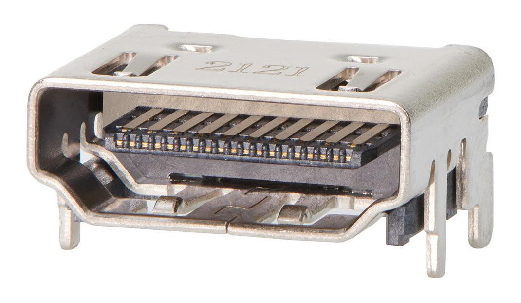 Molex 208658-1201 Connector, Hdmi 2.1 Type A, R/a Rcpt, 19P/smd