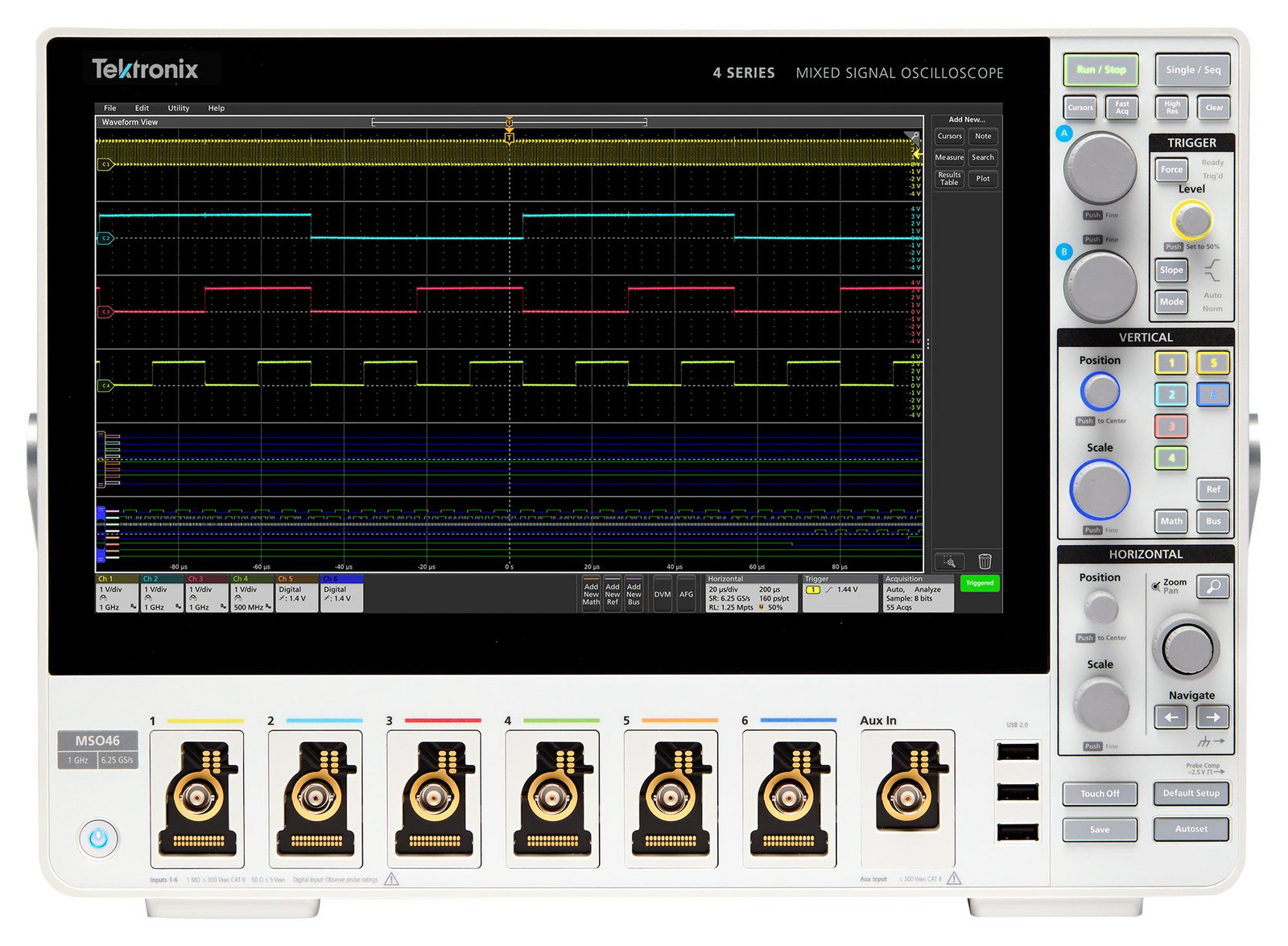 Tektronix Mso46 4-Bw-350 Free Bw Upgrade Mso, 6+48 Channel, 350Mhz, 6.25Gsps