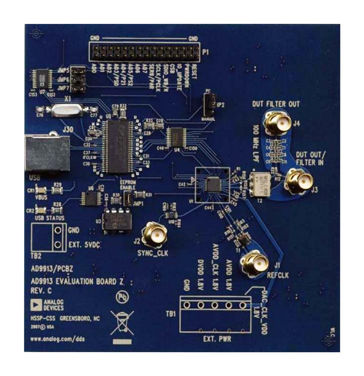 Analog Devices Ad9913/pcbz Eval Kit, Direct Digital Synthesizer