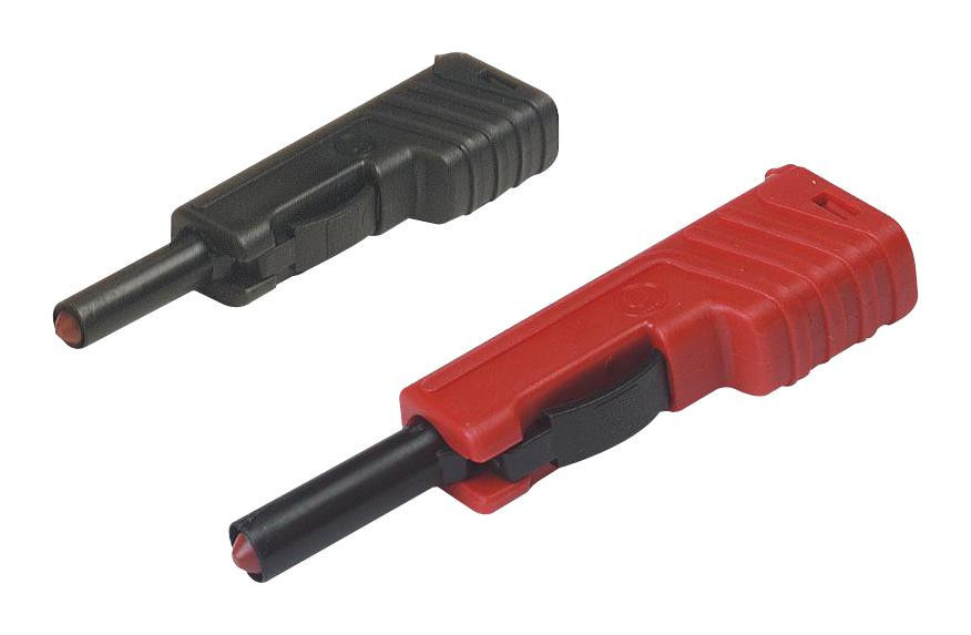 Hirschmann Test And Measurement 932153100, 932153101 Banana Connector, Plug, 30A, 60Vdc, Blk/red