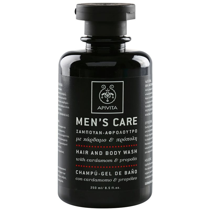 Apivita Men's Care Cardamom & Propolis Hair and Body Wash 250 ml
