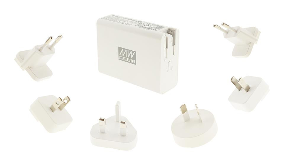 MEAN WELL Ac Plug-Mix4 Intrchnbl Ac Plug, Ac-Dc Adapter