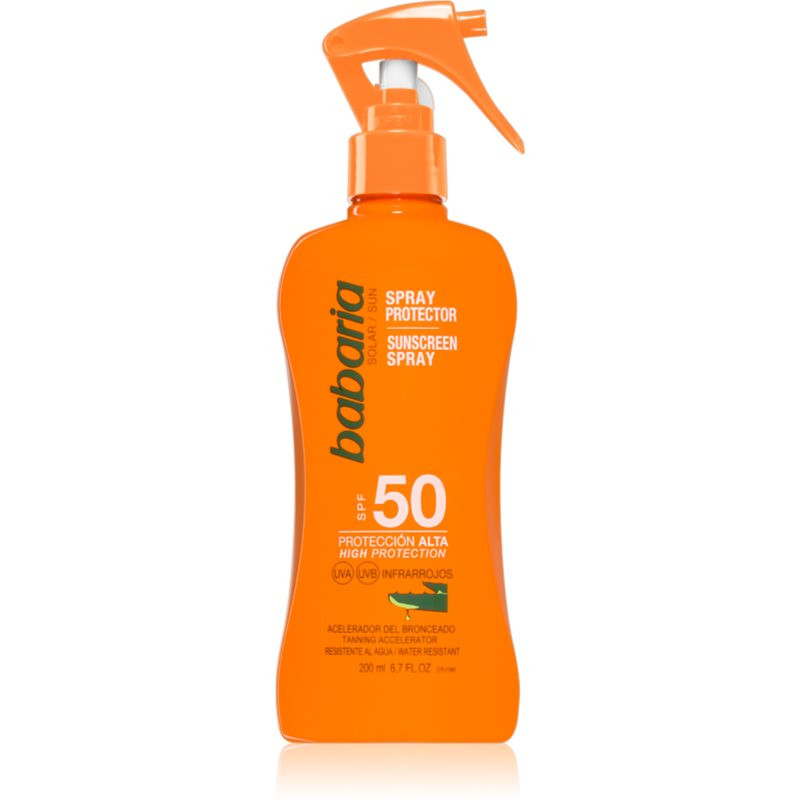 Babaria Sun Protective sunscreen spray SPF 50 waterproof 200 ml
